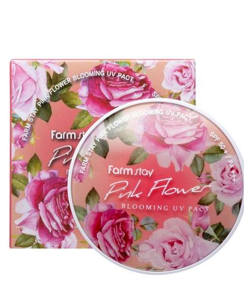 FARMSTAY PINK FLOWER ПУДРА BLOOMING UV PACT #21
