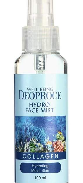 DEOPROCE WELL-BEING HYDRO FACE МИСТ Д/ЛИЦА КОЛЛАГЕН, 100 МЛ (ДОЗАТОР)
