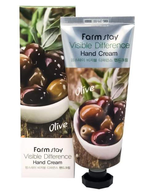 FARMSTAY КРЕМ ДЛЯ РУК VISIBLE DIFFERENCE HAND CREAM OLIVE (ОЛИВА), 100 МЛ 1/200